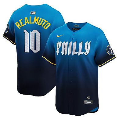 Men's Nike J.T. Realmuto Navy Philadelphia Phillies City Connect Limited Jersey