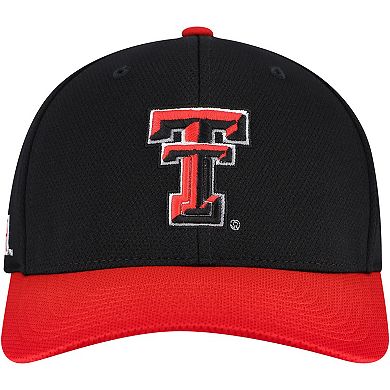 Men's Top of the World Black/Red Texas Tech Red Raiders Reflex Two-Tone Flex Hat