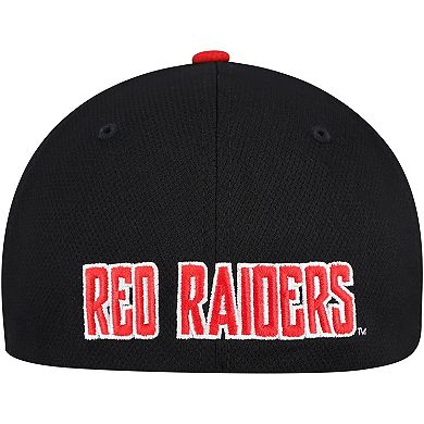 Men's Top of the World Black/Red Texas Tech Red Raiders Reflex Two-Tone Flex Hat