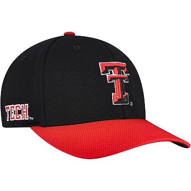 Men's Top of the World Black/Red Texas Tech Red Raiders Reflex Two-Tone Flex Hat