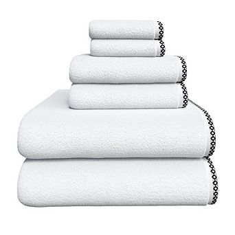 Madelinen® Lightweight Cotton Boho-Chic 6 pc Towel Set