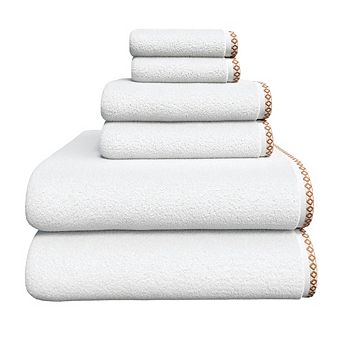 Madelinen® Lightweight Cotton Boho-Chic 6 pc Towel Set
