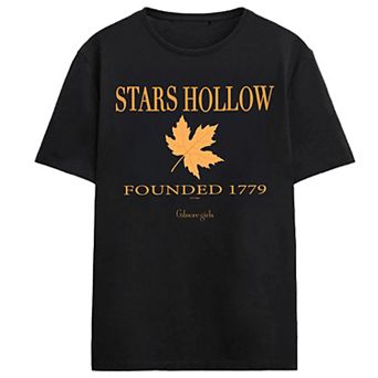 Juniors' Gilmore Girls Stars Hollow Leaf Graphic Tee