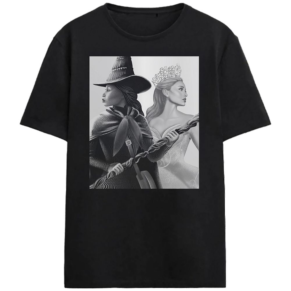Juniors' Wicked Elphaba & Glinda Art Graphic Tee