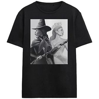 Juniors' Wicked Elphaba & Glinda Art Graphic Tee