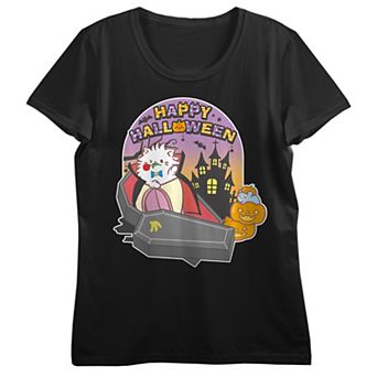 Juniors' Bananya Vampire Costume Happy Halloween Graphic Tee