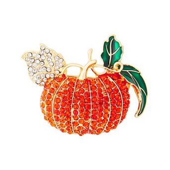 Napier Gold Tone Pumpkin Pin