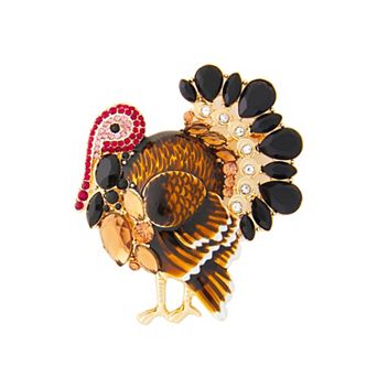 Napier Gold Tone Turkey Pin