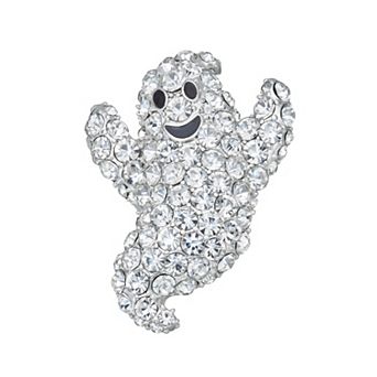 Napier Silver Tone Ghost Pin