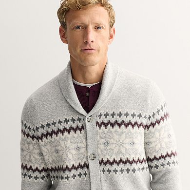 Men's Sonoma Goods For Life® Fairisle Cardigan Sweater
