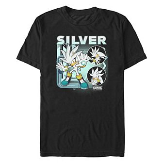 Men's Sonic the Hedgehog Silver Portraits Poster Graphic Tee