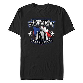 Men's WWE Steve Austin Stone Cold Texas Venom Graphic Tee