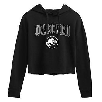 Juniors' Jurassic World Rebirth Logo Cropped Hoodie