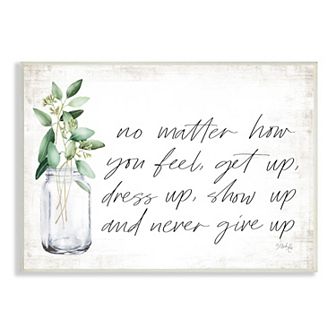 Stupell Home Decor Inspirational Mason Jar Design Plaque Wall Art