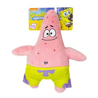 Nickelodeon Plush Patrick Dog Toy with TPR Spike Ball Inside