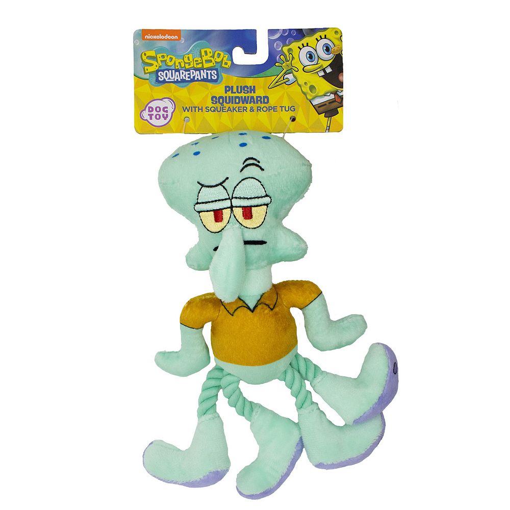 Nickelodeon Plush Squidward Rope Tug Dog Toy