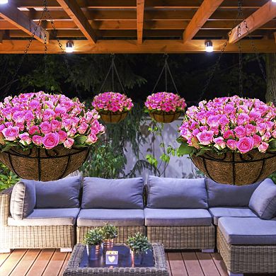 Sorbus 4-Pack Hanging Planter Baskets with Coco Liner