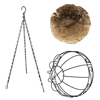 Sorbus 4-Pack Hanging Planter Baskets with Coco Liner