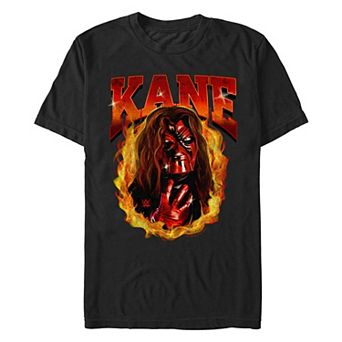 Men's WWE Kane On Fire Poster Graphic Tee