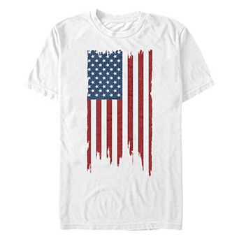Men's USA Flag Distressed Design Americana Graphic Tee
