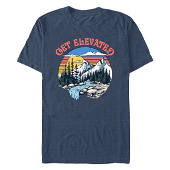 Men's Get Elevated Mountain View Stamp Graphic Tee