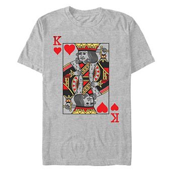 Men's King Of Hearts Card Graphic Tee