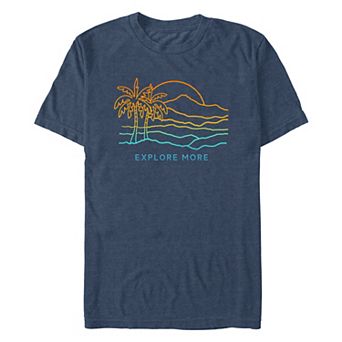 Men's Explore More Gradient Beach Graphic Tee