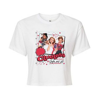 Juniors' Clueless Ugh, As If! XOXO Cropped Tee
