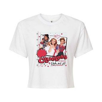 Juniors' Clueless Ugh, As If! XOXO Cropped Tee