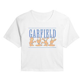 Juniors' Garfield Pastels Cropped Tee