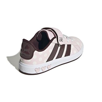 Disney's Minnie Mouse adidas Grand Court Kids Lace-Up Shoes