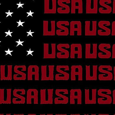 Women's Plus Size Word Art Tank Top - US Flag