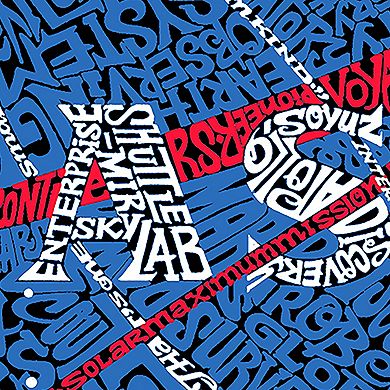 Women's Plus Size Word Art Tank Top - NASA's Most Notable Missions