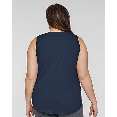 Women's Plus Size Word Art Tank Top - Flying Saucer UFO