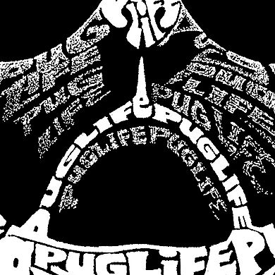 Women's Plus Size Word Art Tank Top - Pug Life