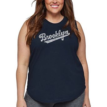 Women's Plus Size Word Art Tank Top - Brooklyn Neighborhoods