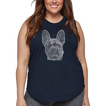Women's Plus Size Word Art Tank Top - French Bulldog