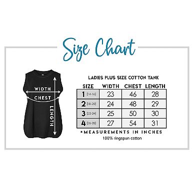 Women's Plus Size Word Art Tank Top - Namaste