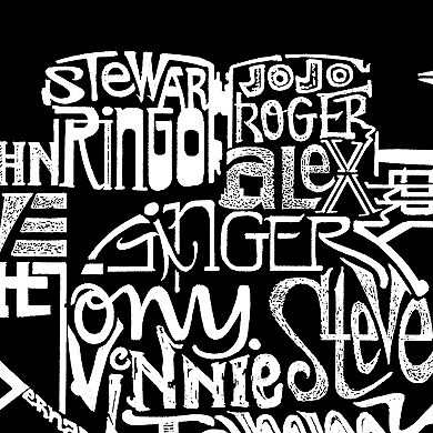 Women's Plus Size Word Art Tank Top - Drums