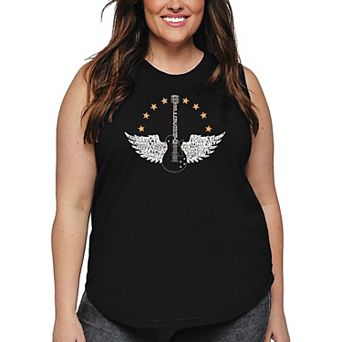 Country Female Singers - Women's Plus Size Word Art Tank Top
