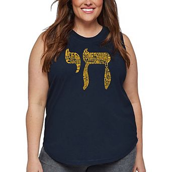 Chai - Women's Plus Size Word Art Tank Top