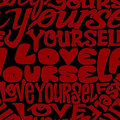 Love Yourself - Women's Plus Size Word Art Tank Top