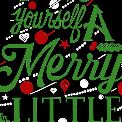Have Yourself a Merry Little Christmas - Women's Plus Size Word Art Tank Top