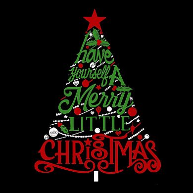 Have Yourself a Merry Little Christmas - Women's Plus Size Word Art Tank Top