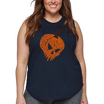 Evil Pumpkin - Women's Plus Size Word Art Tank Top