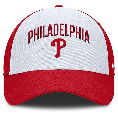 Men's Nike White/Red Philadelphia Phillies Club Performance Adjustable Hat