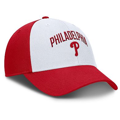 Men's Nike White/Red Philadelphia Phillies Club Performance Adjustable Hat