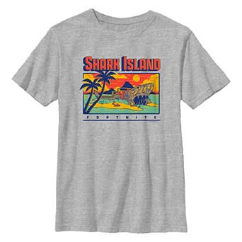 Boys 8-20 Fortnite Shark Island Graphic Tee