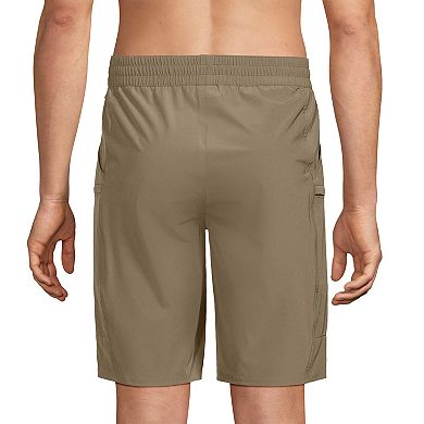Men's Lands' End 9" Packable Cargo Swim Bottoms