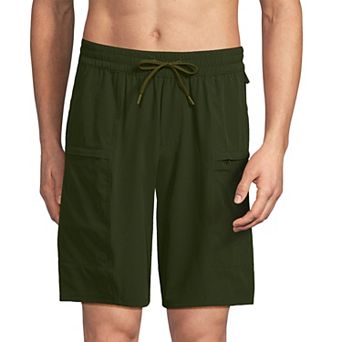 Big & Tall Lands' End 9" Packable Cargo Swim Bottoms